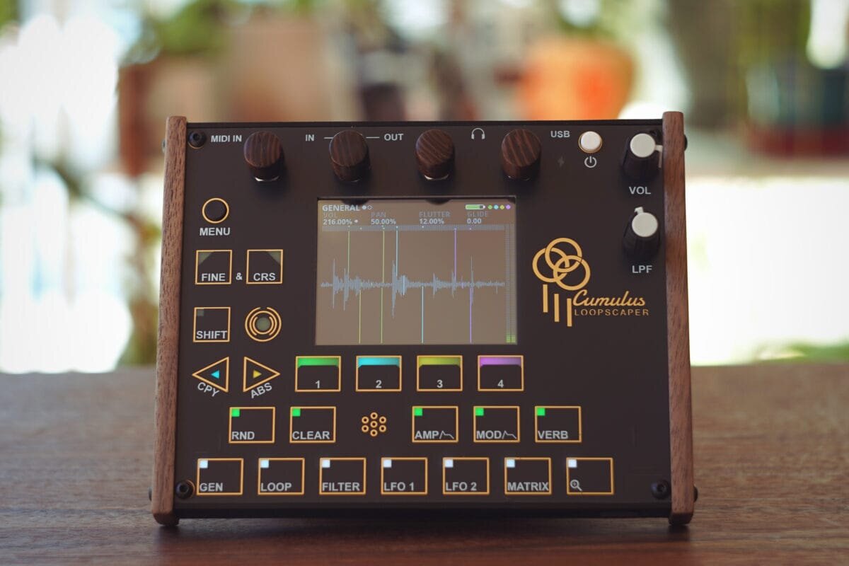 Rainy Day Cumulus: Portable 4-Track Looper Sampler for Ambient Soundscapes