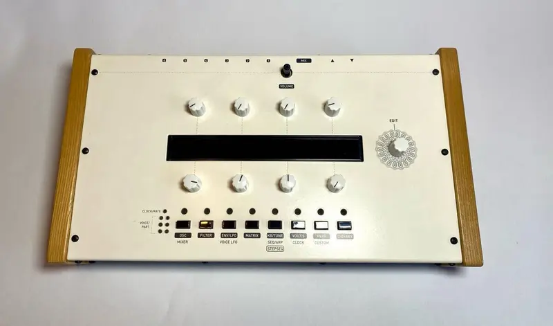 The Mutable Instruments Ambika desktop synthesizer with its modular voicecard architecture Mutable Instruments Ambika synthesizer