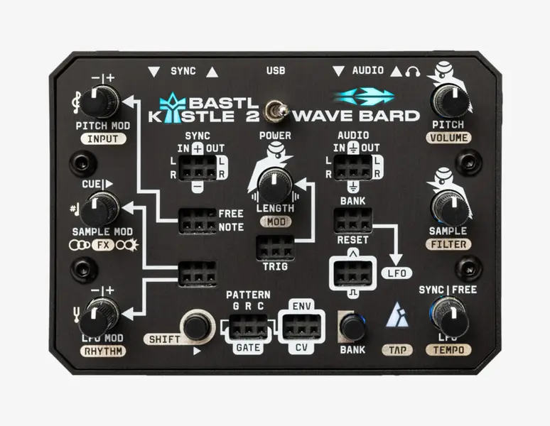 Kastle 2 Wave Bard with patch cables