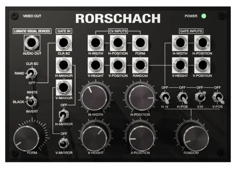 Lumatic Visual Devices Rorschach video synthesizer