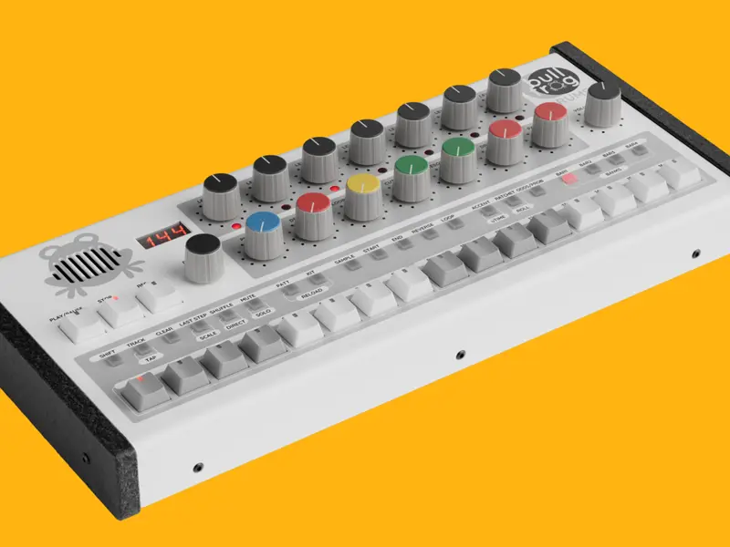 Bullfrog Drums controls and panel