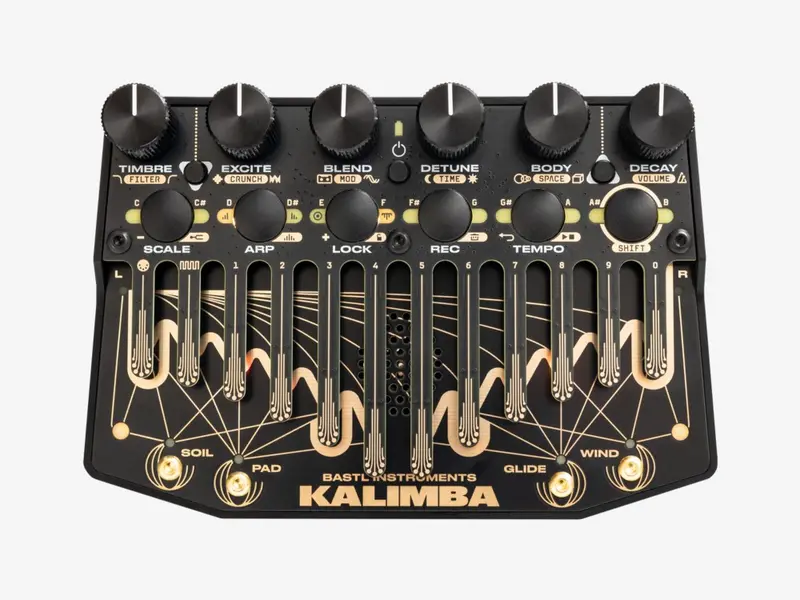 Bastl Kalimba tines and controls