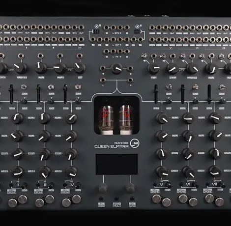 Neutral Labs Queen Elmyra - An 8-Voice Drone Synth With Real Tubes and 96 Patch Points